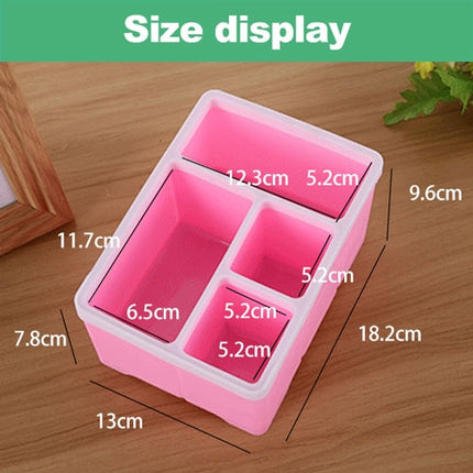 Desktop Storage Organizer Remote Control Caddy Holde for Desk Office Supplies(Pink)-garmade.com