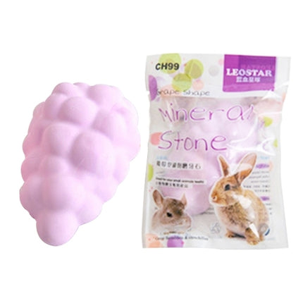 Pet Fruit Type Calcium Stone Hamsters Rabbits Small Pets Teeth Grinding Stones Pets Training Tools(Purple)-garmade.com
