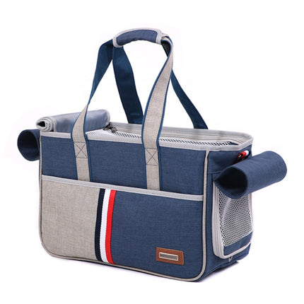 DODOPET Outdoor Portable Oxford Cloth Cat Dog Pet Carrier Bag Handbag Shoulder Bag, Size: 29 x 20 x 51cm (Blue)-garmade.com