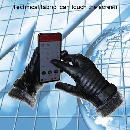 Protective Riding Winter Outdoor Sports Touch Screen Thickened Splashproof Windproof Warm Gloves for Male-garmade.com