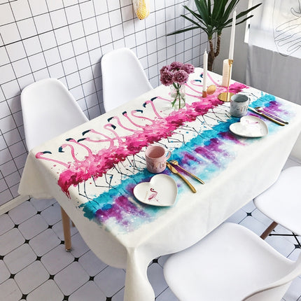 Ballet Pattern Waterproof Anti-scalding Cotton and Linen Table Cloth, Size: 140 x 140cm-garmade.com