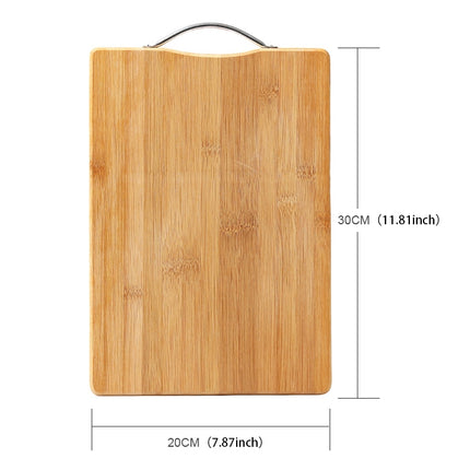 Kitchen Rectangular Bamboo Chopping Block Thickening Cutting Board, Size: 30cm x 20cm-garmade.com