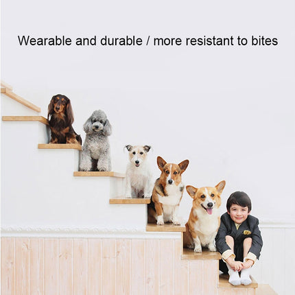 Dog Bone Pattern Big Soft Warm Kennel Pet Dog Cat Mat Blanket, with Blanket Size: S, 60×45×15cm (Black Grey)-garmade.com