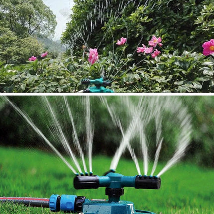 Garden Automatic Rotating Nozzle 360 Degree Rotary Automatic Sprinkler Garden Lawn Watering Nozzle Irrigation Nozzle with 3/4 inch Water Hose Connector-garmade.com