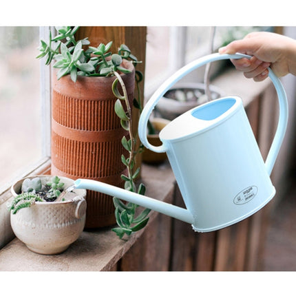 Watering Pot PP Gardening Supplies Watering Can Long Mouth Watering Irrigation Tools Portable Flower Pots, Capacity: 1.3L, Random Color Delivery-garmade.com
