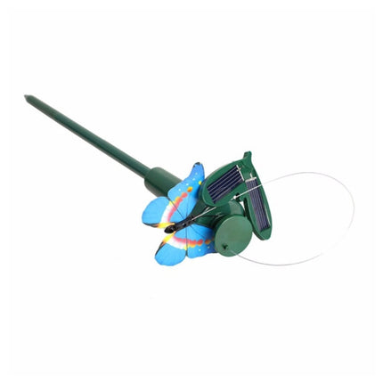 Solar Powered Electric Rotating Butterfly Hummingbird Decorative Fly Simulation Butterfly Pet Funny Toy Gardening Pastoral Decoration Toys-garmade.com