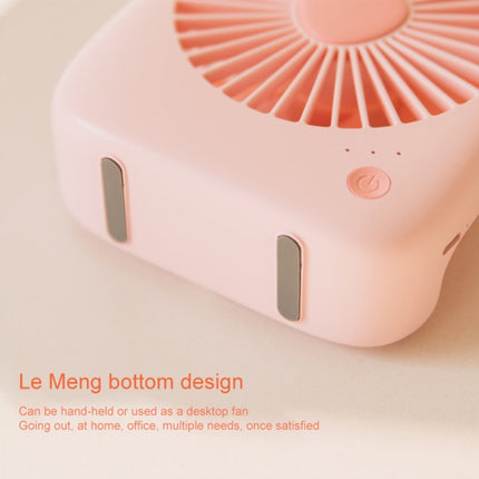 WT-F14 1200 mAh Rabbit Shape Mini Portable Fan with 3 Speed Control(Pink)-garmade.com