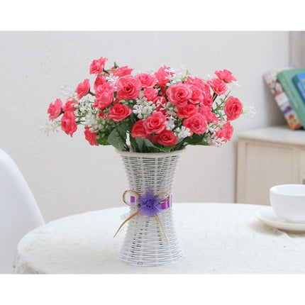 Plastic Flower Pots Medium Size Flower Pots Fashion Balcony Garden Plant Planter Floral Vase Home Decoration, Ribbon Random Color Delivery-garmade.com