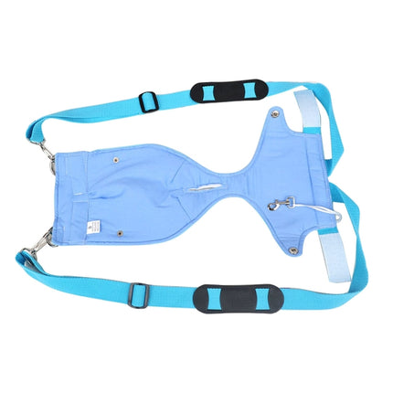 Pet Chest Backpack / Soft Leather Trouser Style Bag / Portable Pet Backpack for Dog and Other Pets Medium , Size:28*20cm(Blue)-garmade.com
