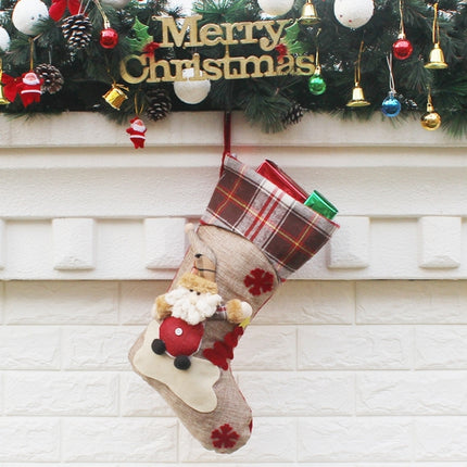 Hang Ornament Christmas Stockings Present Bag, Random Style Delivery-garmade.com