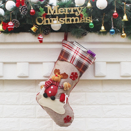 Hang Ornament Christmas Stockings Present Bag, Random Style Delivery-garmade.com