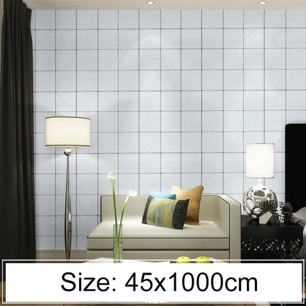 Creative PVC Autohesion Brick Decoration Wallpaper Stickers Bedroom Living Room Wall Waterproof Wallpaper Roll, Size: 45 x 1000cm(White)-garmade.com