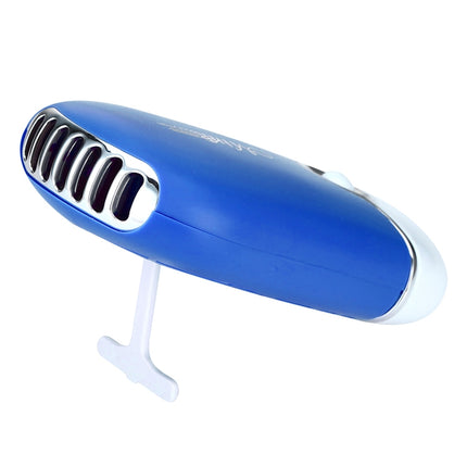 Portable Mini USB Charging Air Conditioner Refrigerating Handheld Small Fan (Blue)-garmade.com