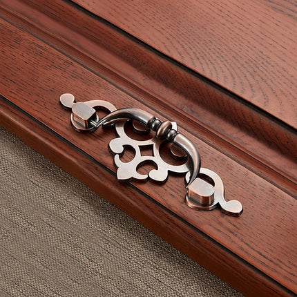 5 PCS 6057-64 Red Ancient Drawer Cabinet Door Bronze European Style Handle-garmade.com