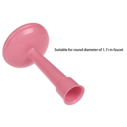 2 PCS Faucet Splash Water-saving Shower Bath Adjustable Valve Filter Water Saving Devices, Small Size: 6.5 x 10.5cm, Suitable for 17mm Diameter Round Faucets(Pink)-garmade.com