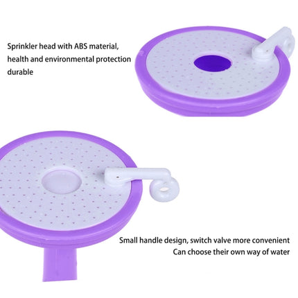 2 PCS Faucet Splash Water-saving Shower Bath Adjustable Valve Filter Water Saving Devices, Small Size: 6.5 x 10.5cm, Suitable for 17mm Diameter Round Faucets(Purple)-garmade.com