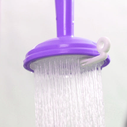 2 PCS Faucet Splash Water-saving Shower Bath Adjustable Valve Filter Water Saving Devices, Large Size: 6.5 x 15cm, Suitable for 17mm Diameter Round Faucets(Purple)-garmade.com