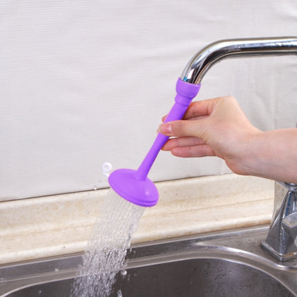 2 PCS Faucet Splash Water-saving Shower Bath Adjustable Valve Filter Water Saving Devices, Large Size: 6.5 x 15cm, Suitable for 17mm Diameter Round Faucets(Purple)-garmade.com