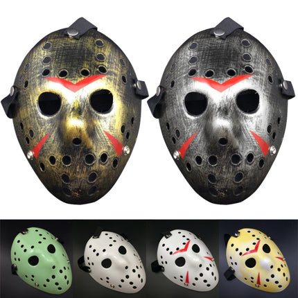 Halloween Party Cool Thicken Jason Mask (Red + White)-garmade.com