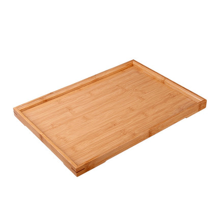 Bamboo Right Angle Tea Tray Tea Table, Size: 44x32cm-garmade.com