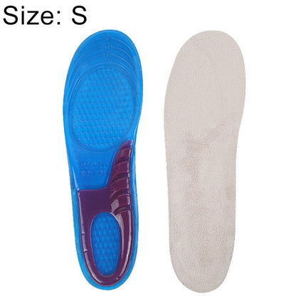 1 Pair Military Training Shock Resistance Sports Insoles Soft and Comfortable Stretch Thick Insoles, Size: S(34-37 Yards)(Blue)-garmade.com