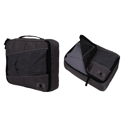 3 PCS / Sets Multi-function Football Texture 210D Polyester Waterproof Travel Clothes Underwear Storage Bag(Black)-garmade.com