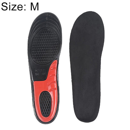 1 Pair Military Training Shock Resistance Sports Insoles Soft and Comfortable Stretch Thick Insoles, Size: M(38-42 Yards)(Black)-garmade.com