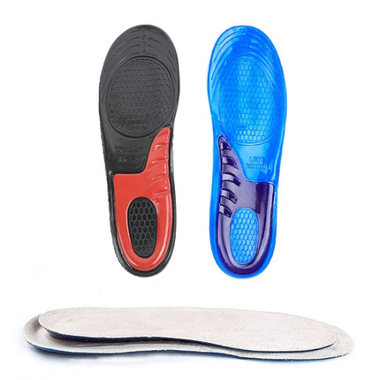 1 Pair Military Training Shock Resistance Sports Insoles Soft and Comfortable Stretch Thick Insoles, Size: L(43-46 Yards)(Black)-garmade.com
