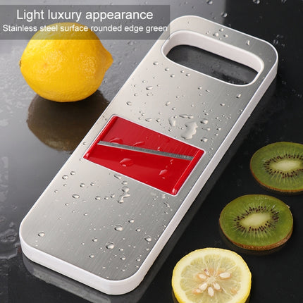 C321 Multifunctional Household Kitchen Stainless Steel Vegetables Cutter Potato Grater (Silver)-garmade.com