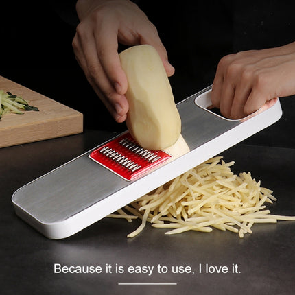 C321 Multifunctional Household Kitchen Stainless Steel Vegetables Cutter Potato Grater (Silver)-garmade.com