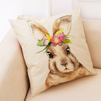 Easter Bunny Pattern Sofa Cushion Car Pillow, Size : 45 x 45cm-garmade.com