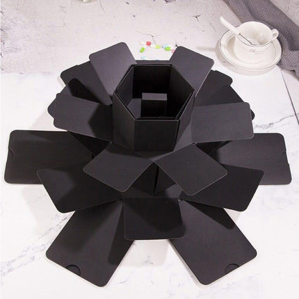 Surprise Hexagon Blooming DIY Handmade Album Creative Photo Box Star Gift Box-garmade.com