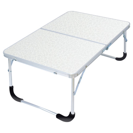 Rubber Mat Adjustable Portable Laptop Table Folding Stand Computer Reading Desk Bed Tray (White)-garmade.com
