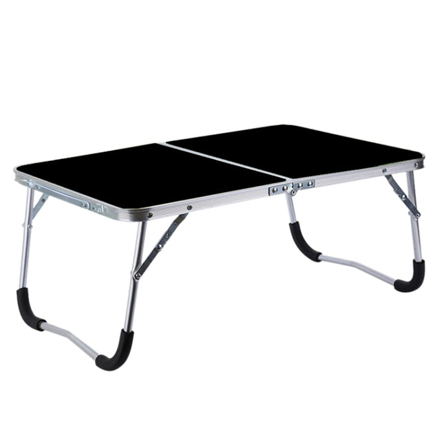 Rubber Mat Adjustable Portable Laptop Table Folding Stand Computer Reading Desk Bed Tray (Black)-garmade.com