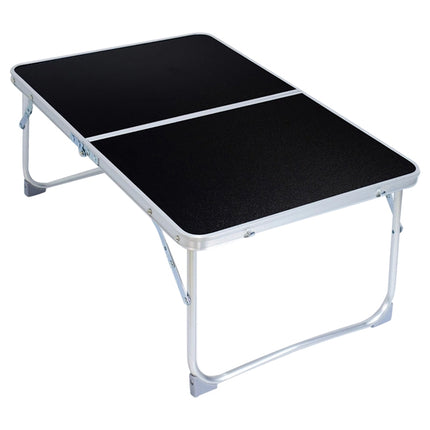 Plastic Mat Adjustable Portable Laptop Table Folding Stand Computer Reading Desk Bed Tray (Black)-garmade.com