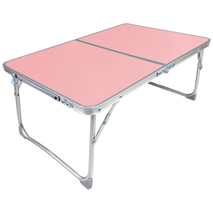 Plastic Mat Adjustable Portable Laptop Table Folding Stand Computer Reading Desk Bed Tray (Pink)-garmade.com