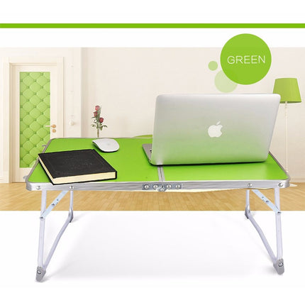Plastic Mat Adjustable Portable Laptop Table Folding Stand Computer Reading Desk Bed Tray (Pink)-garmade.com