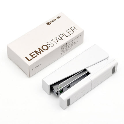 Original Xiaomi Youpin KACO LEMO 24/6 26/6 Stapler Paper Office School Smart Home Kit with 100 PCS Staples(White)-garmade.com