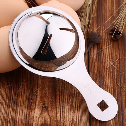 SSGP Stainless Steel Egg Yolk Separator Protein Dividers Spoon with Logo-garmade.com