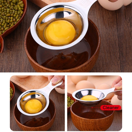 SSGP Stainless Steel Egg Yolk Separator Protein Dividers Spoon with Logo-garmade.com