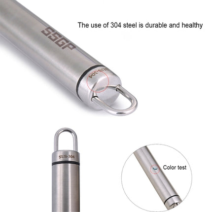 SSGP Stainless Steel Filter Fine Mesh Strainer Juice Colander, Length: 30.5cm-garmade.com