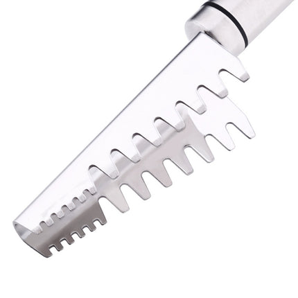SSGP Stainless Steel Fish Scale Planing Knife Kitchen Essential, Length: 20.5cm-garmade.com