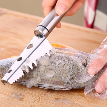 SSGP Stainless Steel Fish Scale Planing Knife Kitchen Essential, Length: 20.5cm-garmade.com