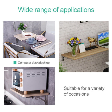 12 inch Wall-mounted Foldable K-shaped Storage Shelf for Dining Table-garmade.com