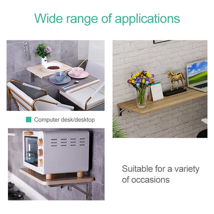 16 inch Wall-mounted Foldable K-shaped Storage Shelf for Dining Table-garmade.com