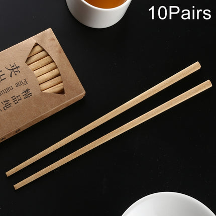 10 Pairs Natural Yellow Sandal Wood Non-slip Chopsticks-garmade.com