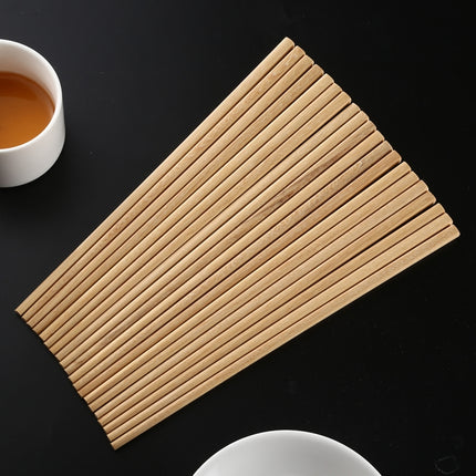 10 Pairs Natural Yellow Sandal Wood Non-slip Chopsticks-garmade.com