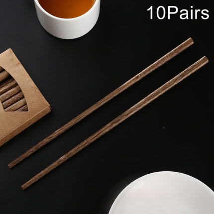 10 Pairs Natural Wenge Non-slip Chopsticks-garmade.com