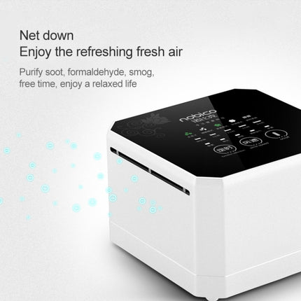 Nobico J008 Air Purifier Home Desktop Negative Ion Mini Purifier(White)-garmade.com
