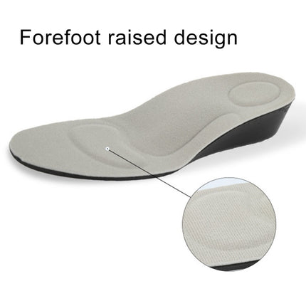2 Pairs 3.5cm PU Breathable Sport Height Increase Insoles, Size: L-garmade.com
